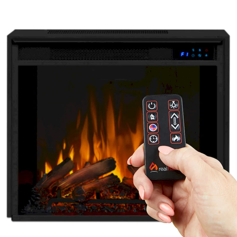 Meuble TV électrique cheminée blanc de 72 po – 72L x 15,5W x 30H