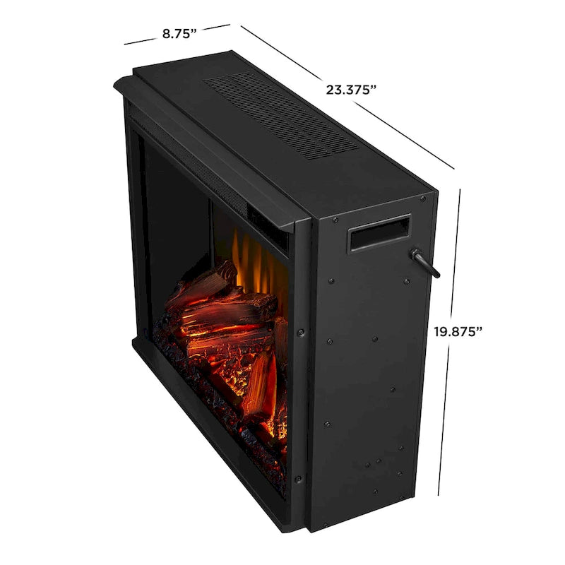 Meuble TV électrique cheminée blanc de 72 po – 72L x 15,5W x 30H