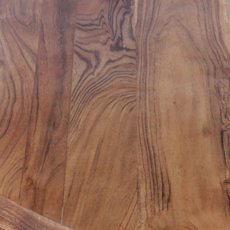 Table basse en bois d'acacia en forme de diamant de 33 pouces avec plateau lisse, marron naturel