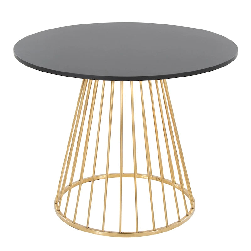 Table de salle à manger ronde avec pied central