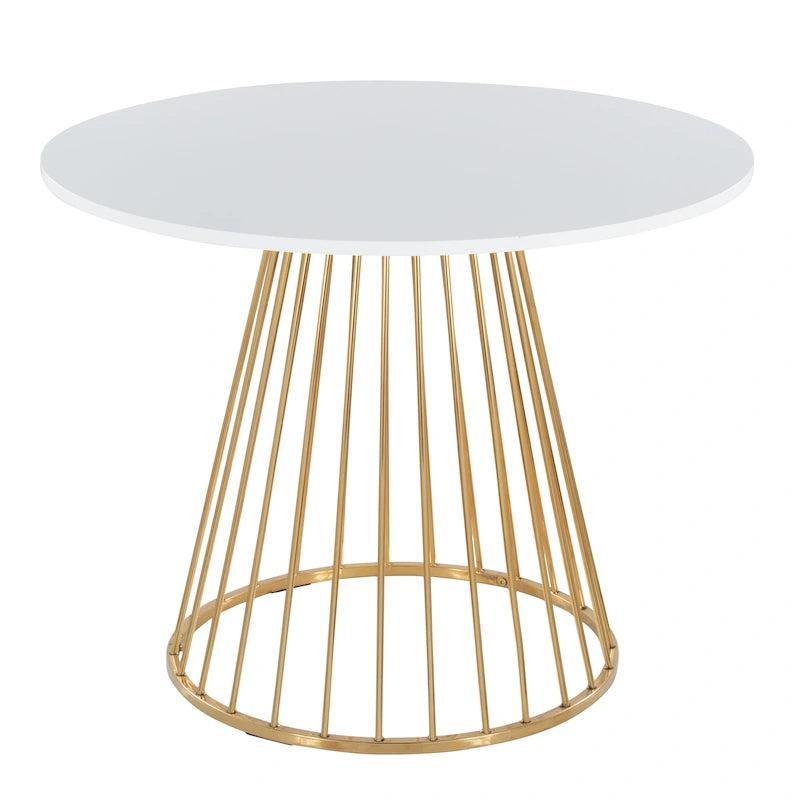 Table de salle à manger ronde avec pied central