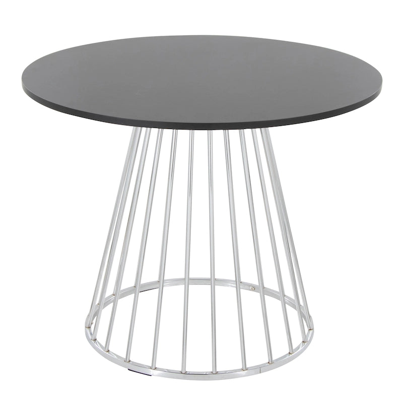 Table de salle à manger ronde avec pied central