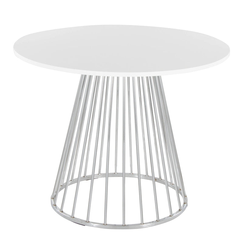 Table de salle à manger ronde avec pied central