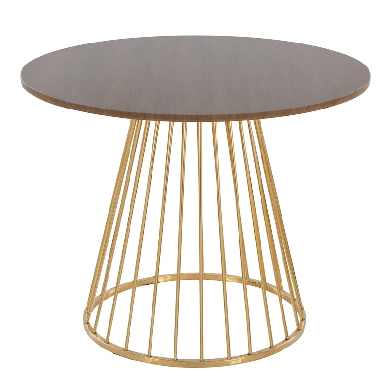 Table de salle à manger ronde avec pied central