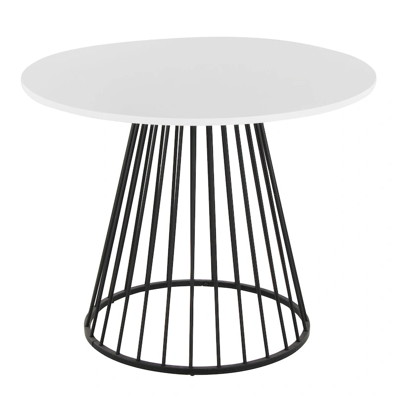 Table de salle à manger ronde avec pied central
