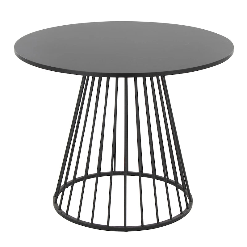 Table de salle à manger ronde avec pied central