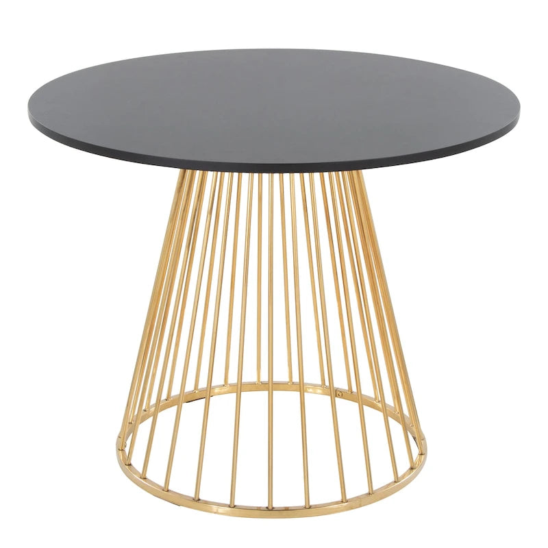 Table de salle à manger ronde avec pied central