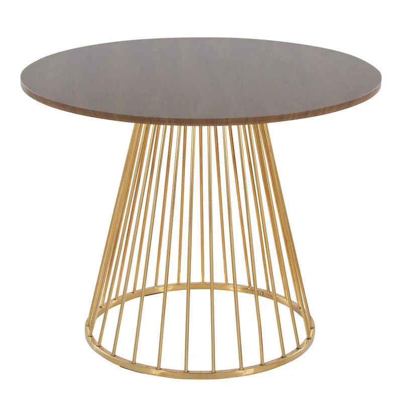 Table de salle à manger ronde avec pied central