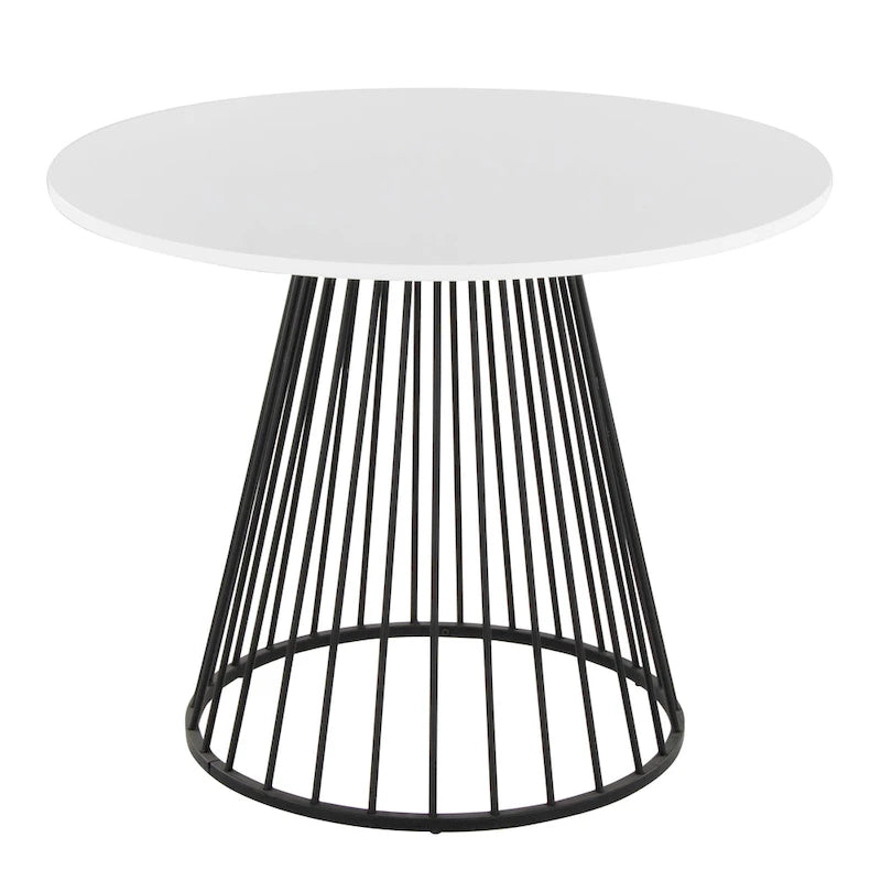 Table de salle à manger ronde avec pied central