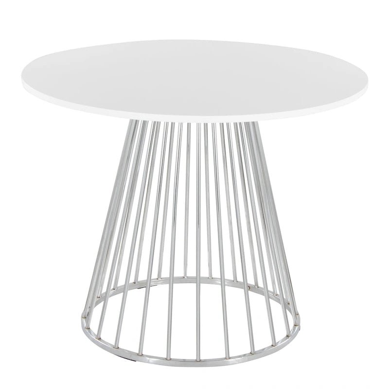 Table de salle à manger ronde avec pied central