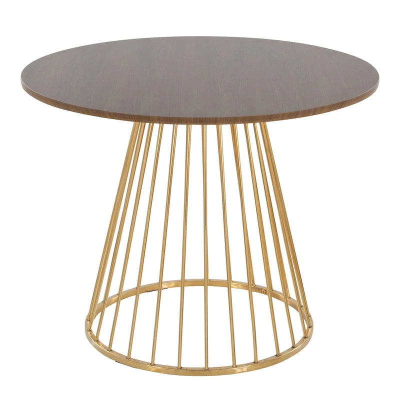 Table de salle à manger ronde avec pied central