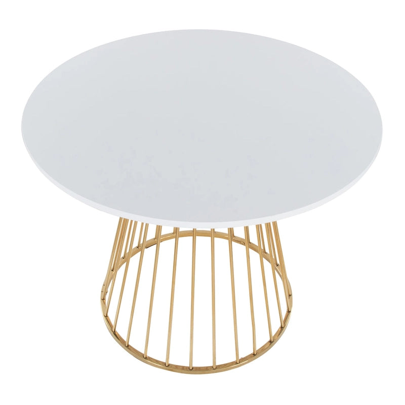Table de salle à manger ronde avec pied central