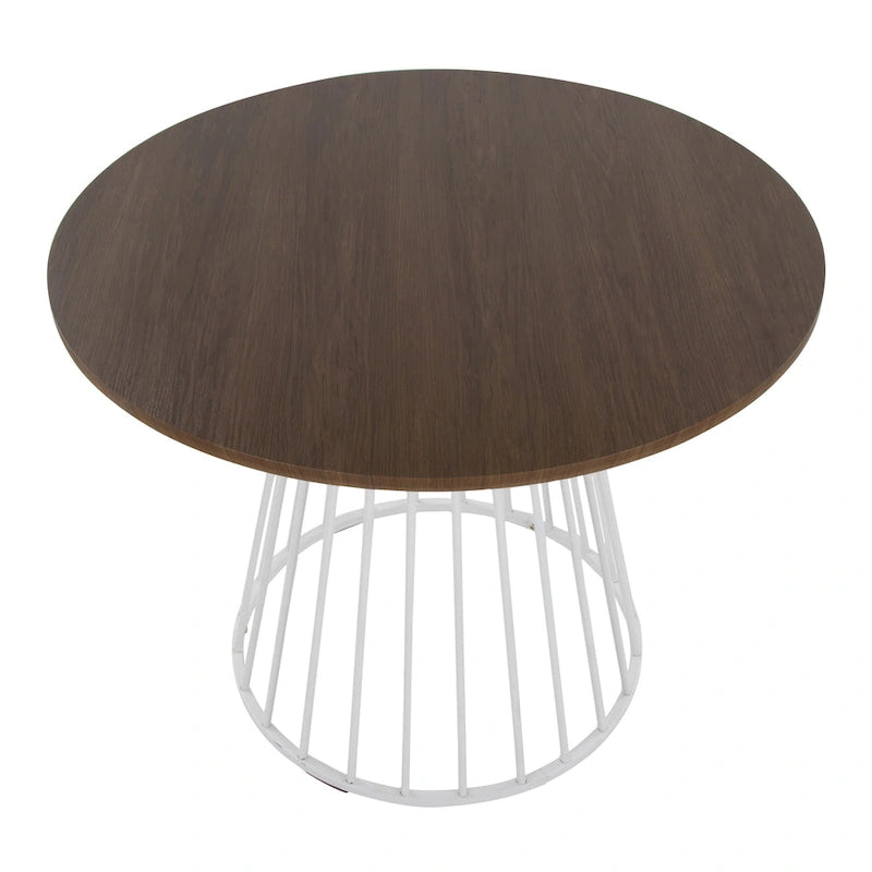 Table de salle à manger ronde avec pied central