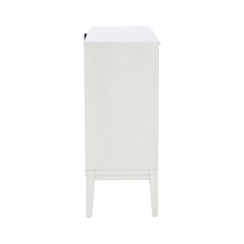 Meuble d'appoint 2 portes en bois avec étagères réglables