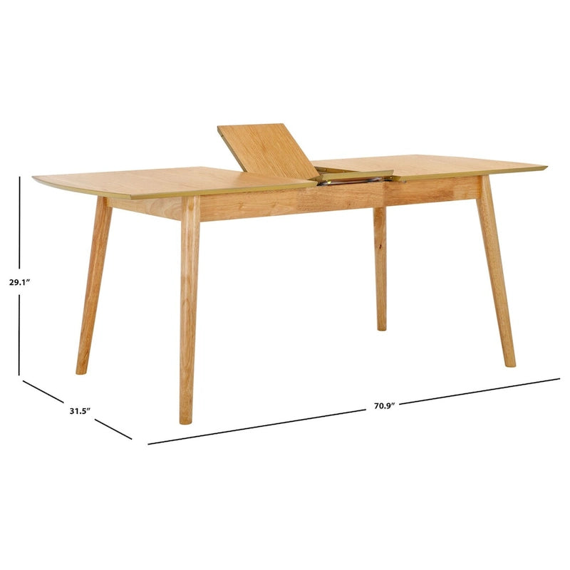Table de salle à manger avec rallonge - 71 po L x 32 po P x 29 po H - 71Lx32Px29H