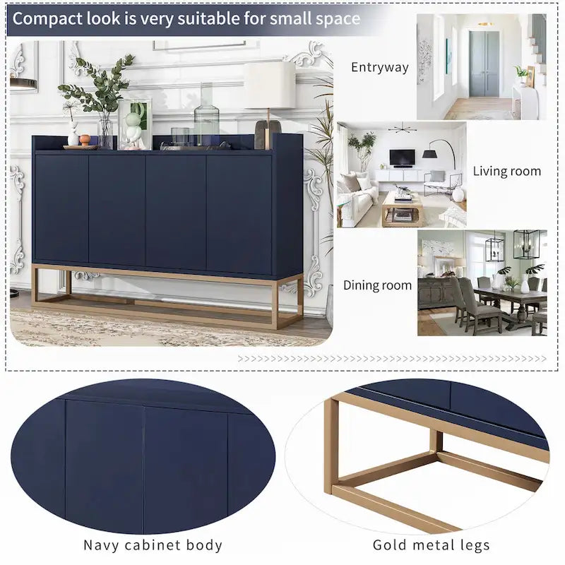 Bahut moderne Élégant meuble de rangement avec grand espace de rangement